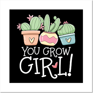 You Grow Girl Succulent Posters and Art